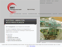 Tablet Screenshot of mat-aufzugstechnik.de